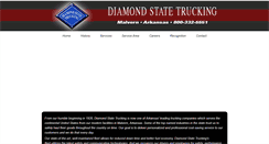 Desktop Screenshot of diamondstatetrucking.com