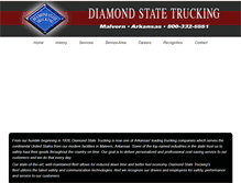 Tablet Screenshot of diamondstatetrucking.com